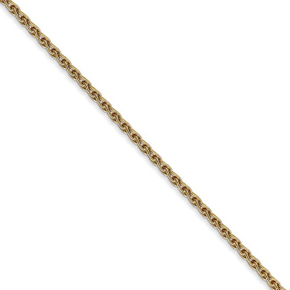 1.75mm, 14k Yellow Gold, Solid Parisian Wheat Chain Necklace, 24 Inch